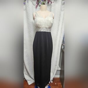 Enfocus Studio Cream Strapless Embellished Gown for Weddings